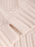 An image of the White Stuff Patchwork Cable Jumper in Light Natural.