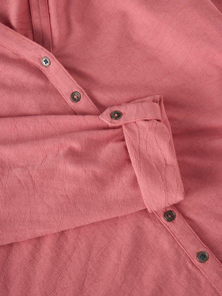 An image of the White Stuff Annie Textured Shirt in Dusty Pink.