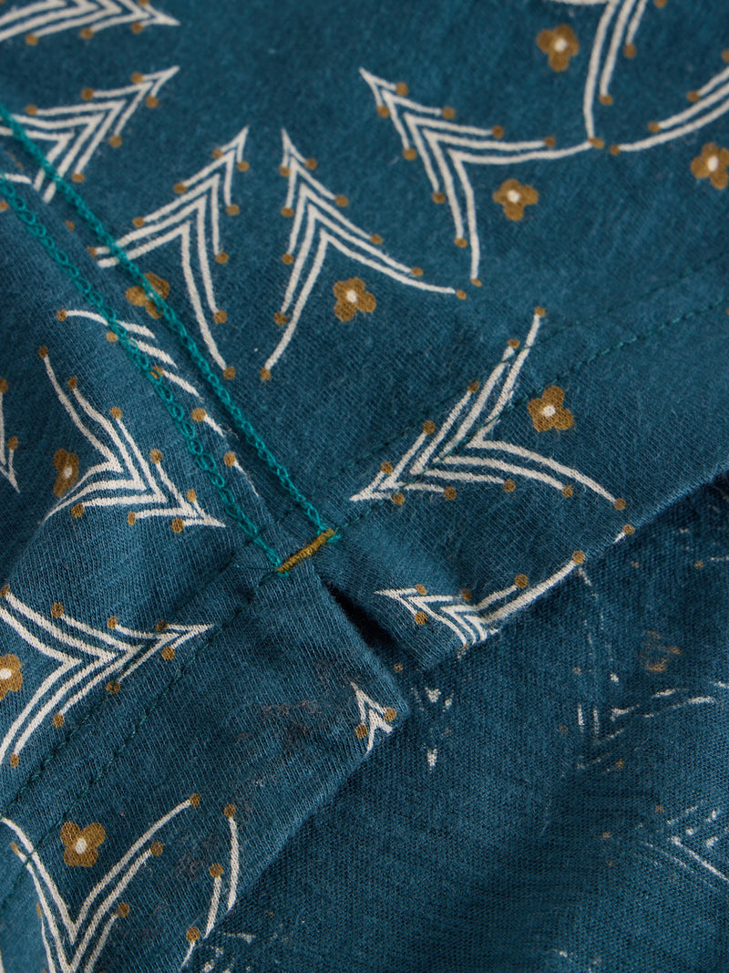 An image of the White Stuff Annie Jersey Shirt in Teal Multi.