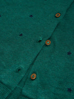 An image of the White Stuff Lulu Embroidered Cardi in Teal Multi.