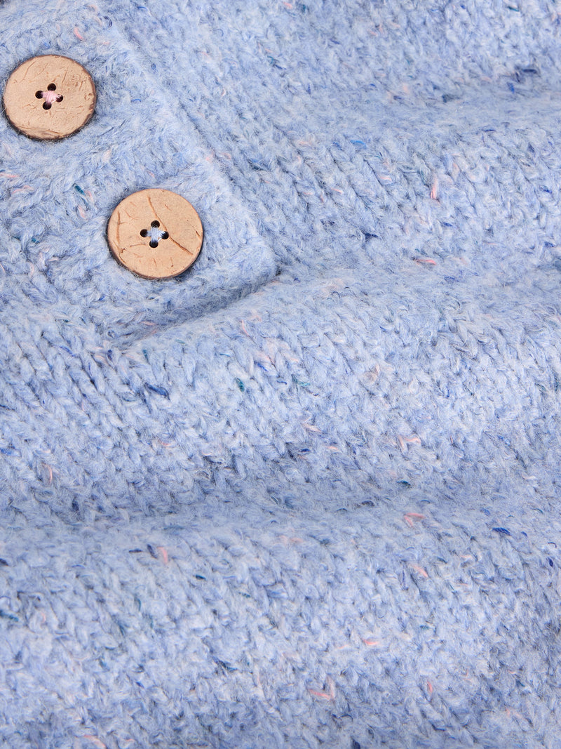 An image of the White Stuff Bella Button Jumper in Blue Multi.