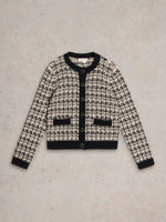 An image of the White Stuff Kelly Cardi in Black Multi.