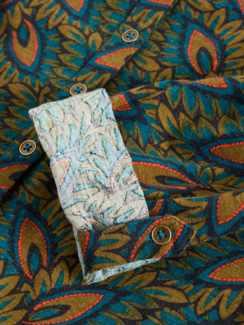 An image of the White Stuff Annie Printed Sparkle in Teal Print.