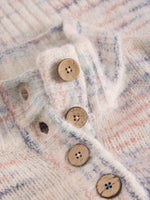 An image of the White Stuff Bella Button Jumper in Ivory Multi.