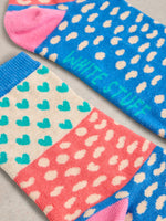 An image of the White Stuff Heart Spot Ankle Socks