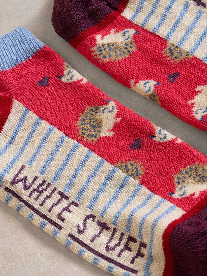 An image of the White Stuff Hedgehog Trainer Socks