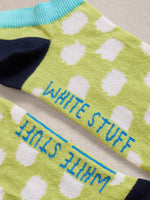 An image of the White Stuff Wonky Spot Trainer Socks