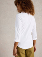 An image of the White Stuff Annie Broderie Jersey Shirt