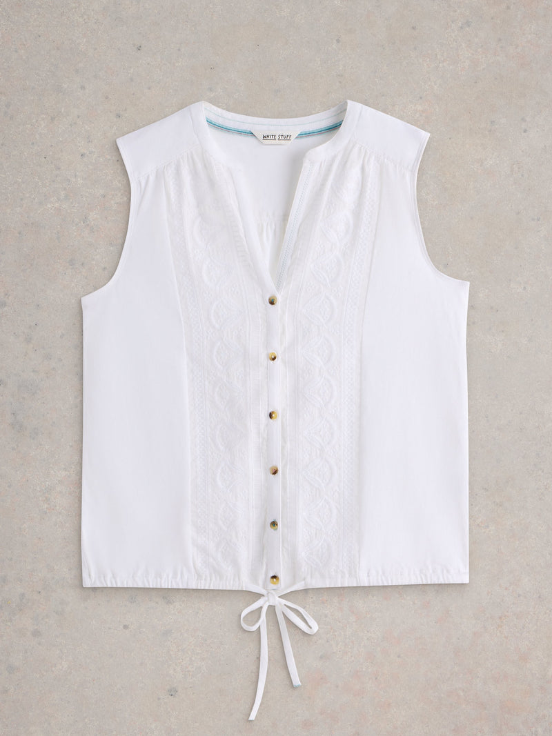 An image of the White Stuff Tulip Sleeveless Shirt