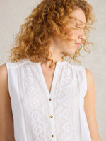 An image of the White Stuff Tulip Sleeveless Shirt