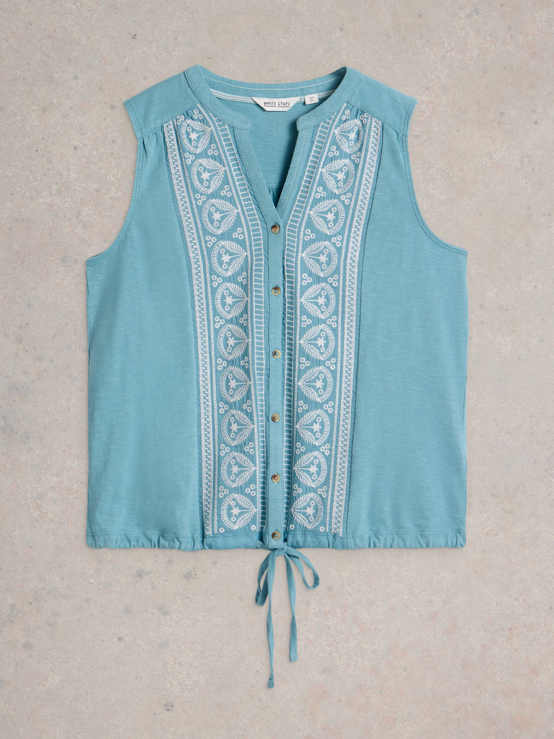 An image of the White Stuff Tulip Sleeveless Shirt