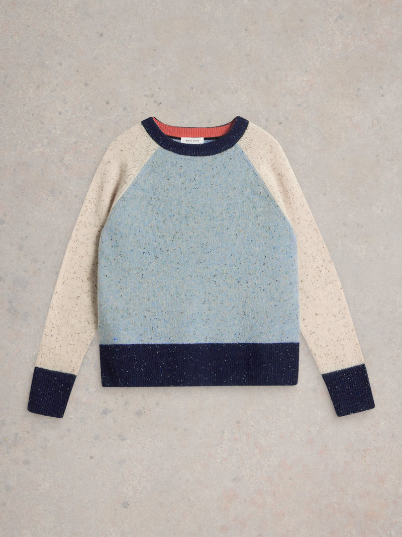 An image of the White Stuff Colourblock Nep Jumper