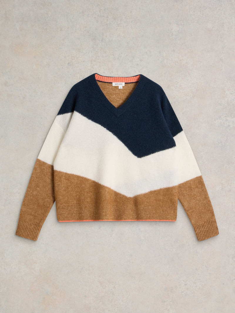 An image of the White Stuff Cerie Chevron Jumper