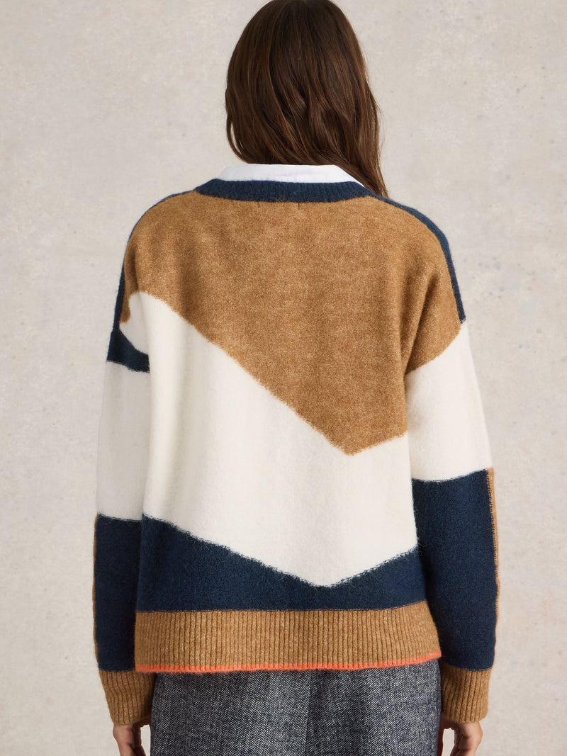 An image of the White Stuff Cerie Chevron Jumper