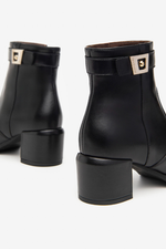 An image of the Nero Giardini Heeled Ankle Boots in Black.