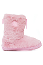 An image of the Bedroom Athletics Marilyn Classic Faux Fur Boots in Pink.