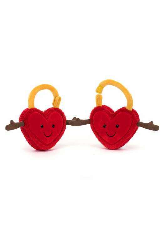 An image of the Jellycat Amuseables Val & Tina Love Locks.