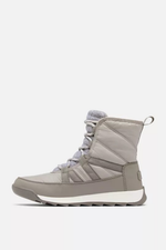 An image of the SOREL Whitney II Plus Lace Waterproof Snow Boots in Chrome Grey.