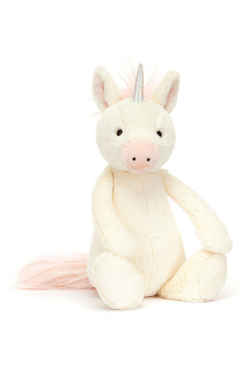 An image of the Jellycat Bashful Unicorn Little.