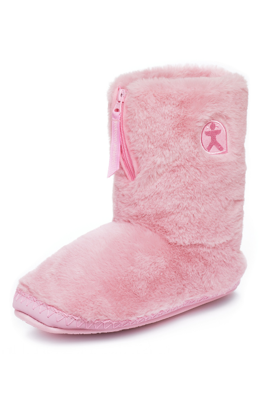 An image of the Bedroom Athletics Marilyn Classic Faux Fur Boots in Pink.