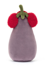 An image of the Jellycat Toastie Vivacious Red Aubergine.