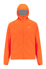 Mac in a Sac Mens Ultralite Jacket. A foldable jacket with reflective detailing. This jacket is highly waterproof, breathable and comes in the colour Neon Orange.