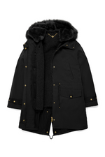 An image of the Fairfax & Favor Libby Parka in Black.