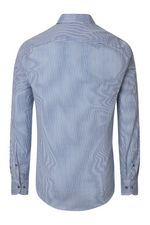 An image of the Casa Moda Casual Fit Stripe Shirt in Blue.