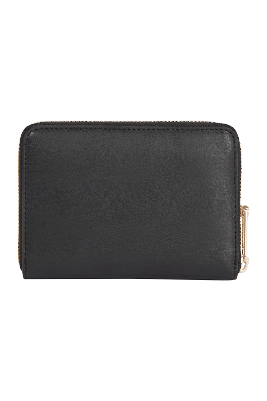 An image of the Tommy Hilfiger Chic TH Monogram Medium Wallet in Black.