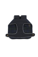 An image of the Fairfax & Favor Charlotte Padded Dog Coat in Navy Blue.