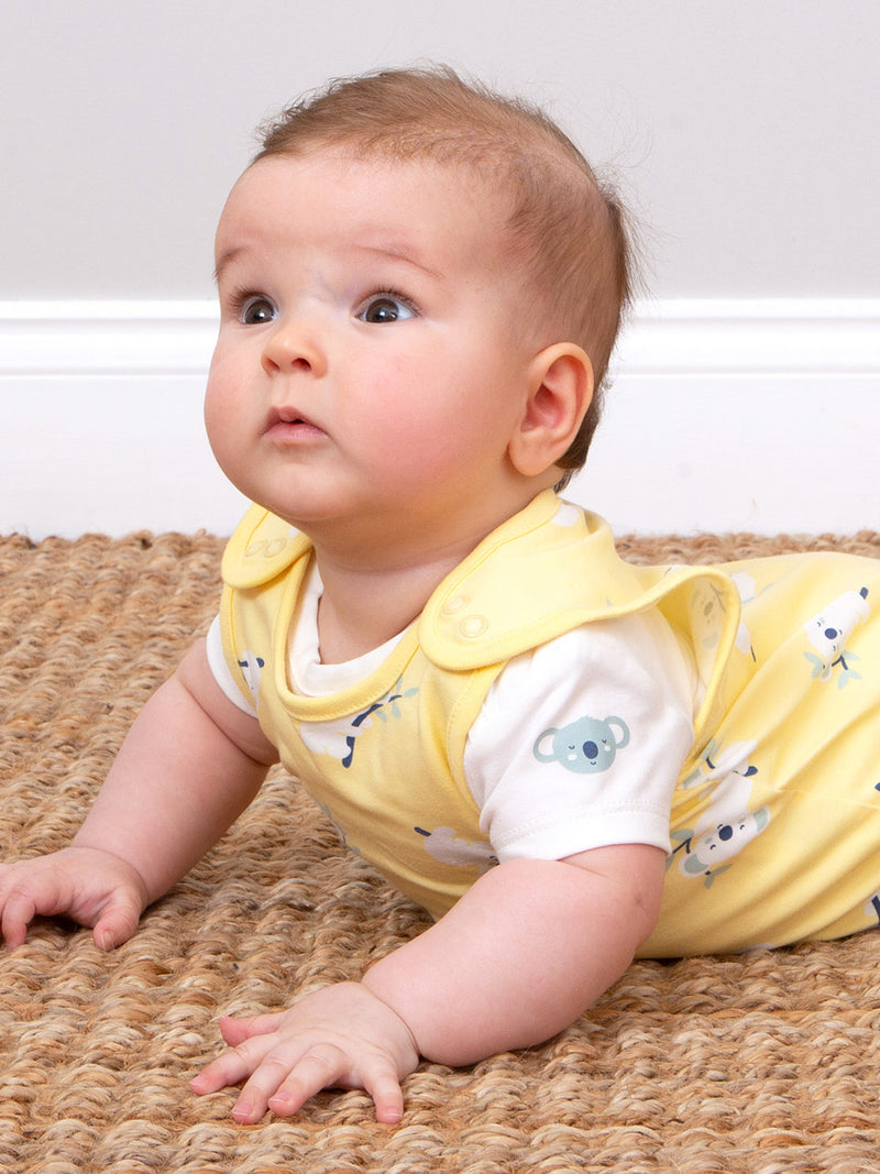 An image of the Kite Koala time dungaree set