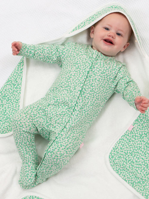 An image of the Kite Dinky ditsy sleepsuit