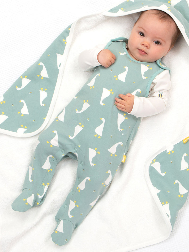 An image of the Kite Little goose dungaree set