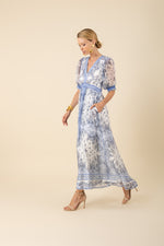 An image of the Hale Bob Lilian Chiffon Maxi Dress