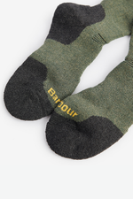 An image of the Barbour Cragg Boot Socks in Olive.