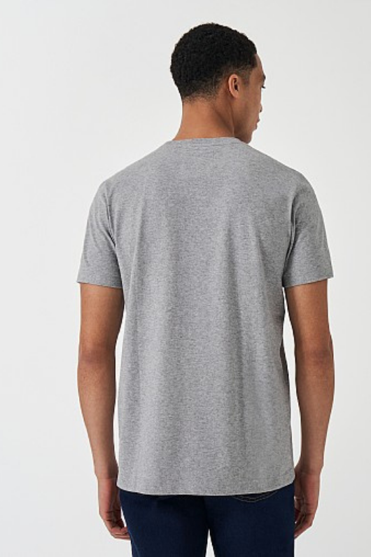 An image of the Crew Clothing Classic T-Shirt in Heritage Grey Marl.