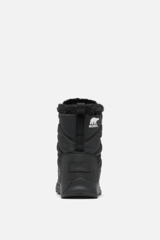 An image of the SOREL Whitney II Plus Lace Waterproof Snow Boots in Black Quarry.