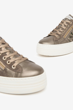 An image of the Nero Giardini Trainers in Brown.