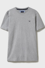 An image of the Crew Clothing Classic T-Shirt in Heritage Grey Marl.