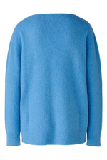 An image of the Oui V-Neck Jumper in Cornflower.