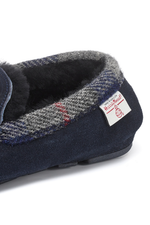 An image of the Bedroom Athletic Hanks Harris Tweed Suede Moccasins.