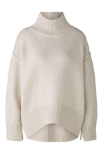 An image of the Oui Wool Blend Jumper in Light Beige Melange.