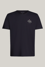 An image of the Tommy Hilfiger Logo Crew Neck Stack T-Shirt in Desert Sky.