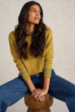 An image of the White Stuff Talia Nep Jumper in Chartreuse Multi.