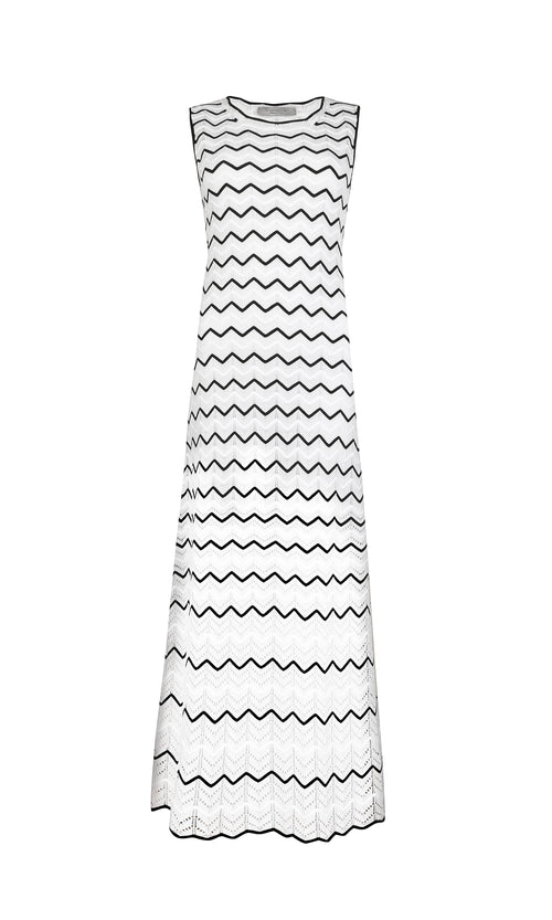 An image of the D Exterior Striped Dress