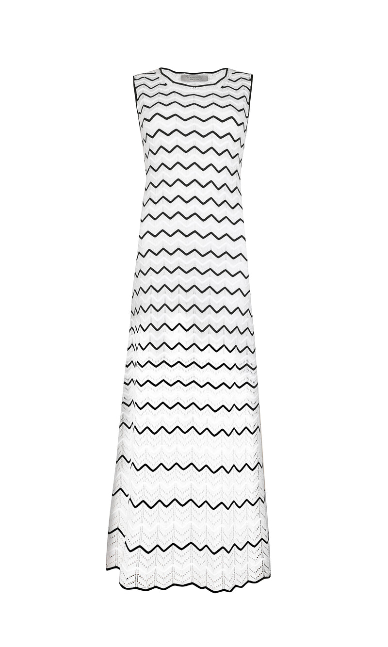 An image of the D Exterior Striped Dress