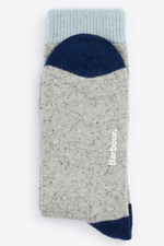 An image of the Barbour Fairisle Socks in Blue Granite.