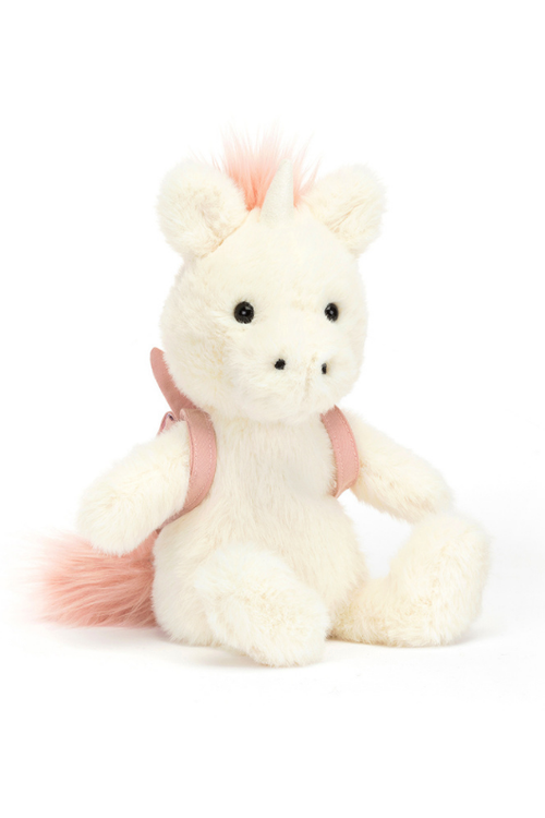 An image of the Jellycat Backpack Unicorn.