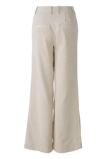 An image of the Oui Cord Trousers in Light Beige Melange.