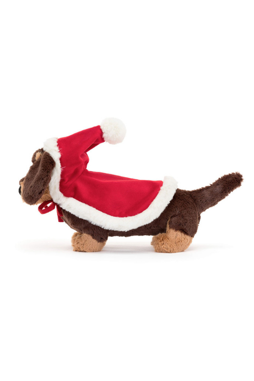 An image of the Jellycat Winter Warmer Otto Sausage Dog.